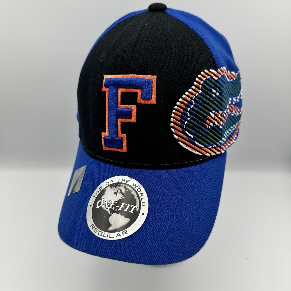 Top Of The World Florida Gators Hat Cap Adult One Fit NCAA Blue Embroidered